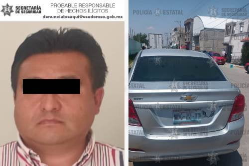 Tras persecución desde Toluca hasta Xonacatlan, detienen auto involucrado en asalto a transeúnte